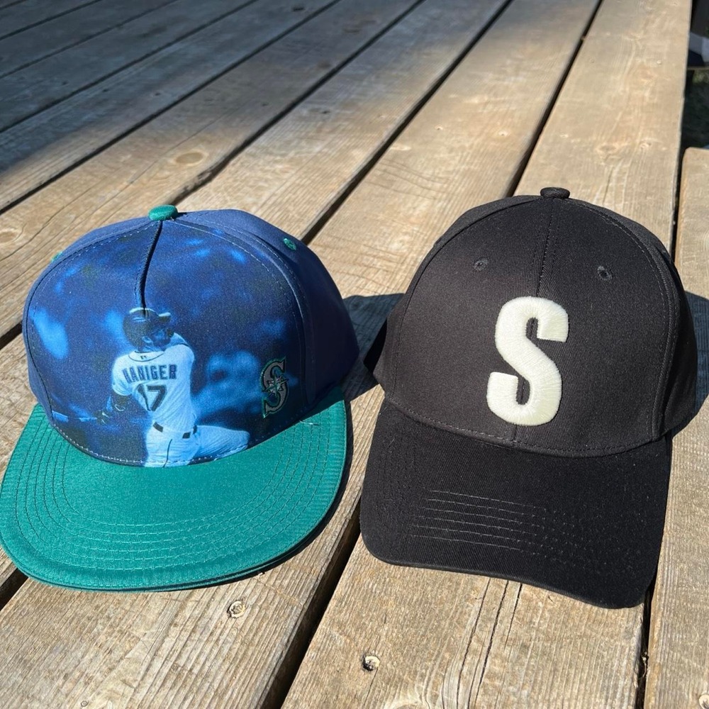 Seattle Mariners Mitch Haniger #17 Melonwear Snapback Hat Cap MLB Baseball 2 lot
